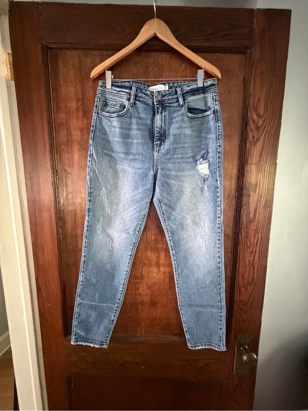 New with Tag! Carly Jean Los Angeles Light Blue Straight Leg Jeans